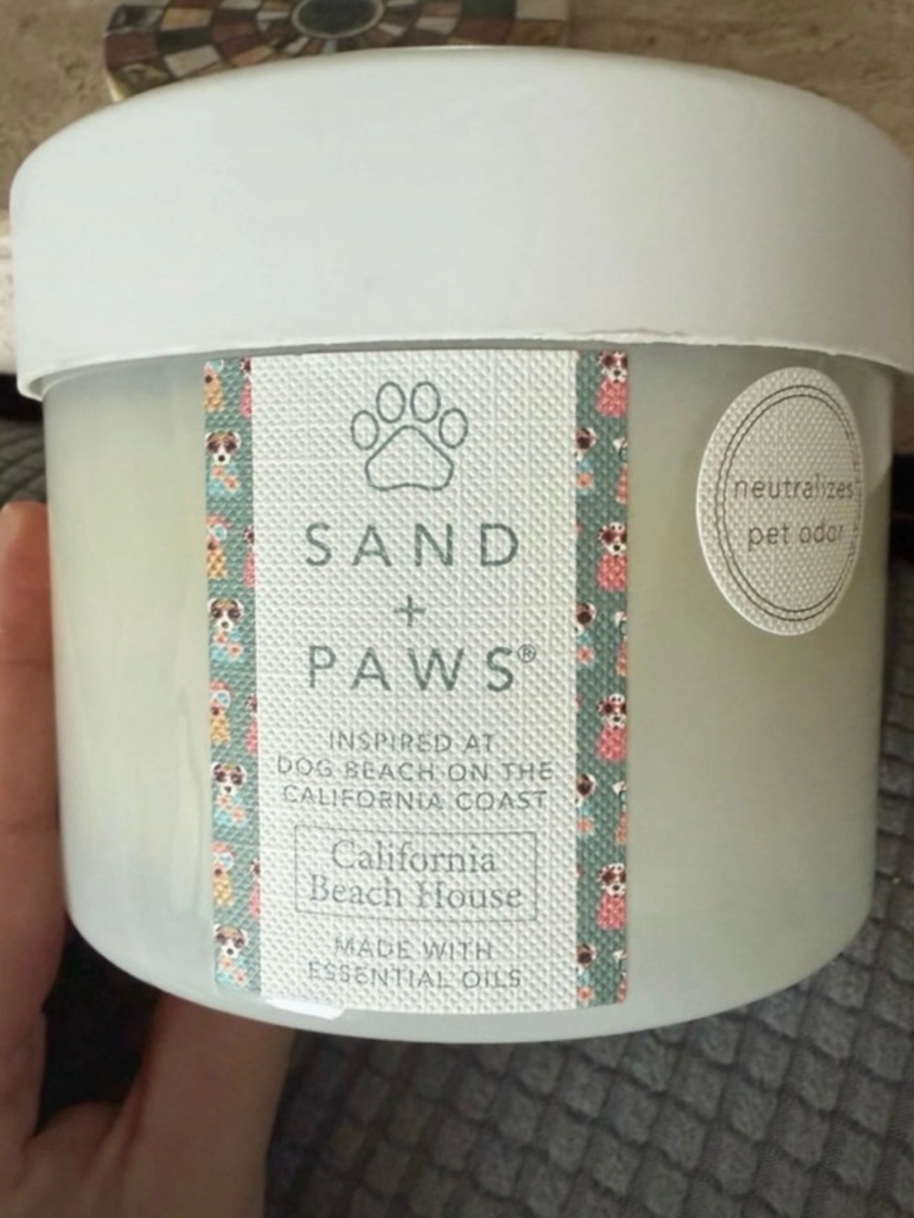 Sand + Paws California Beach House Scented Candle
